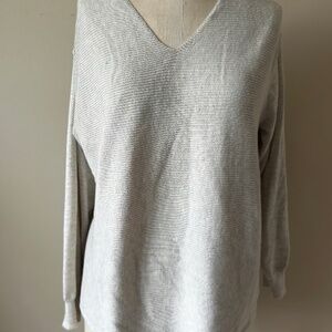 Ella Moss Ladies' Ribbed V-Neck Sweater